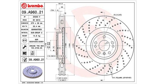 MAGNETI MARELLI Тормозной диск 360406122601